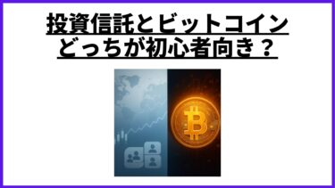 投資信託とビットコイン、どっちが初心者向き？